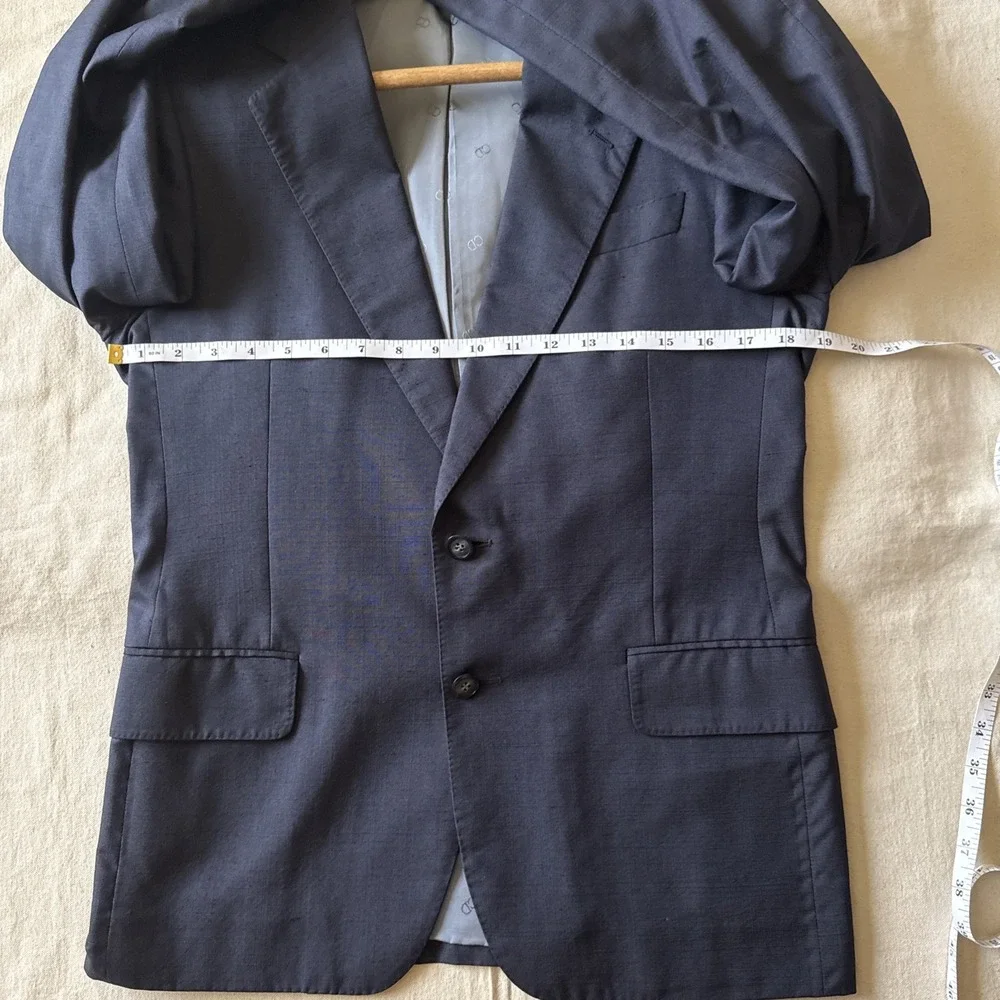 Christian Dior Men's Navy Blue Blazer Suit Jacket Vintage